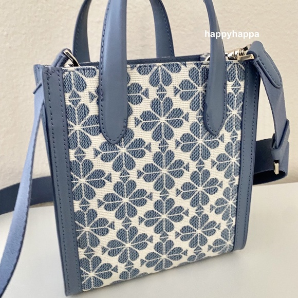 <kate spade> ♠️ spade flower jacquard manhattan mini crossbody/NWT - Picture 5 of 7